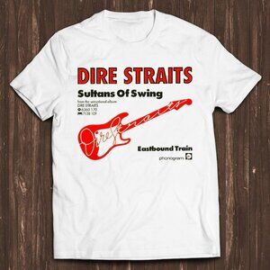Dire Straits Rock Band T Shirt, Funny Guitar Music Meme Tee, Cool Movie Top 84